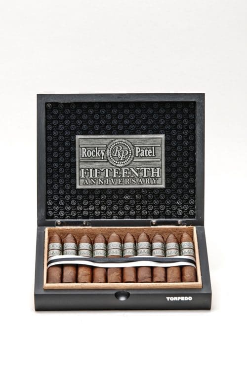 Rocky Patel 15th Anniversary Torpedo Box Press
